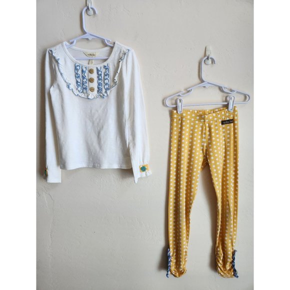 Matilda Jane girls size 6 set Pebbles + Dinah Tee from Once Upon a Time line